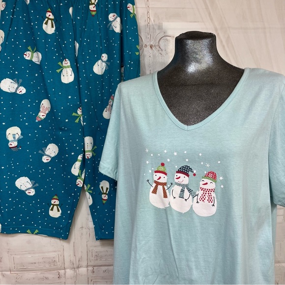 Dreams & Co L (18/20) 2 piece capri pajama set - Picture 3 of 12